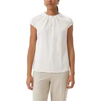 Comma, Comma Satinbluse mit Raffung