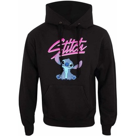 Lilo & Stitch Unisex Sweater mit Kapuze Stitch Script Schwarz - M
