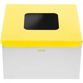 expondo Abfalleimer 60 l Weiß