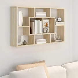 vidaXL Wandregal 85 x 16 x 52,5 cm Braun