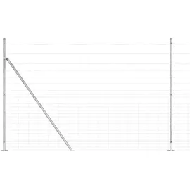 vidaXL Zaunpfosten 25 x 160 cm Silber/Stahl