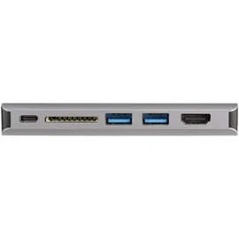 Startech 8-in-1 USB-C Reisedock, 4K HDMI oder VGA, 100W PD, SD, GbE, Audio