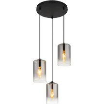Nowa ROY 3-flg. 37 cm schwarz Glas, Metall