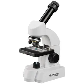 Bresser Junior 9619761 - Mikroskop mit smartem Experimentier-Set, mit QR-Code für Zusatzinfos