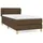 vidaXL Boxspringbett 100 x 200 cm Dunkelbraun