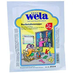 WELA Kl.Suppe mit Buchstaben-Nudeln