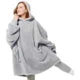 BEDSURE Hoodie Decke mit Ärmeln - Tragbare Decke zum Anziehen Erwachsene Kuschelpullover, Warm Kuscheldecke mit Ärmeln weich Ärmeldecke als Geschenke für Frauen Freundin Mütter