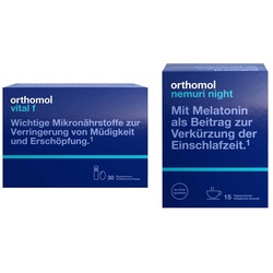 Orthomol Vital f Trinkfl. + Orthomol Nemuri night Heißgetränk
