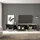 SKRAUT HOME Lowboard 309x50 cm Schwarz/Eiche Holzwerkstoff