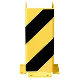 MORAVIA Anfahrschutz U-Profil schwarz/gelb 400 x 160 x 5 mm zum Aufdübeln