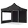 TOOLPORT Faltpavillon 3 x 3 m inkl. 2 Seitenteile Schwarz