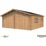 Palmako Holzgarage Roger 5,75 x 5,10 m braun tauchimprägniert