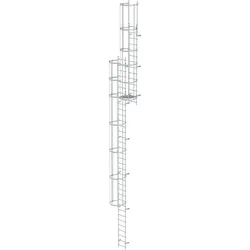 MUNK ortsfeste Steigleitern Aluminium, 11,76m SH