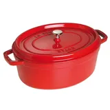 Staub Cocotte 31 cm oval kirschrot