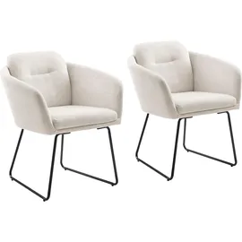 INOSIGN Esszimmerstuhl Sphere Polyester beige 2er Set