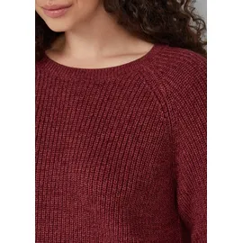 QS Strickpullover Melierter Rot 4XL