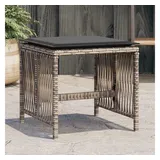 vidaXL Gartenhocker mit Kissen 41 x 41 x 36 cm grau 4 St.