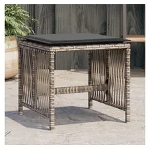 vidaXL Gartenhocker mit Kissen 41 x 41 x 36 cm grau 4 St.