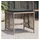 vidaXL Gartenhocker mit Kissen 41 x 41 x 36 cm grau 4 St.
