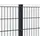 Hadra Doppelstabmattenzaun 1030 x 203 cm Anthrazit/Stahl