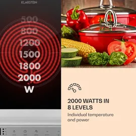Klarstein MisterCook Kochplatte Silber