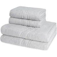 Ross Cashmere feeling Handtuch-Set (4-teilig) Handtücher 4 ct Silber