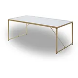 Jahnke Glam Coffee weiß Gold Marmoroptik rechteckig 60x44x120 cm (Breite x Tiefe x Höhe)