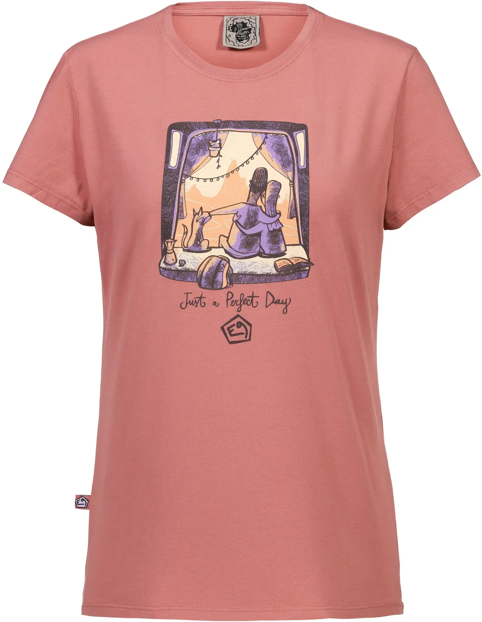 E9 SUNSET Klettershirt Damen in pink, Größe L - rosa