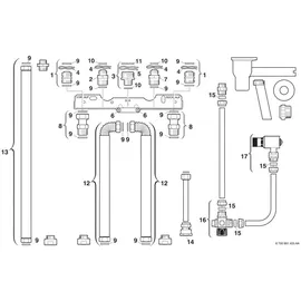 Bosch Installationszubehör Nr. 686/1 Installationssatz Auf- und Unterputz