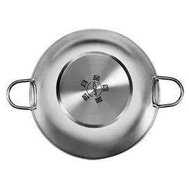 Kopf Wok Josie (Edelstahl, Ø 32 cm, inkl. Glasdeckel, Induktion) silber