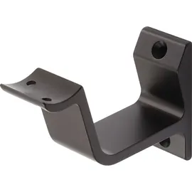 Hermeta Handlaufträger 3552 Alu.schwarz ku.-besch.gewölbte Auflage