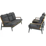 Siena Garden Roma Lounge Set 3-tlg. Anthrazit