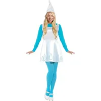 Funidelia Offizielles Schlumpfine Kostüm für Damen, enthält Schwanz, Strümpfe und Mütze, lustige The Smurfs Verkleidung für Erwachsene, Karneval, Halloween und Abschiedskostüme - Größe S