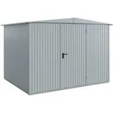 Hörmann Metall-Gerätehaus Berry Classic mit Satteldach Typ 3, 324 x 248 cm,fenstergrau,8 m2