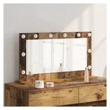 vidaXL Kosmetikspiegel 80 x 45 cm Braun