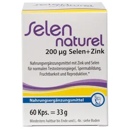 PHARMA PETER Selennaturel 200ug + Zink 60 st