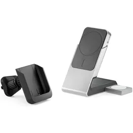 Alogic Matrix+ Wireless 3-in-1 Ladestation MagSafe + Vent Mount 5.000mAh Powerbank