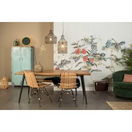 Dutchbone Esstisch ALAGON Walnuss mit Baumkante 200 x 90 cm von DUTCH BONE - Braun