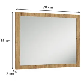 Vicco Wandspiegel Selena 70 x 55 cm Eiche