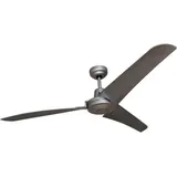 Pepeo Vordries 142 cm Deckenventilator silber inkl. Wandschalter