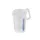 Thermohauser Messbecher m. geschlossenem Griff, 1000 ml, Kunststoff PP, blaue Skala in Litern und Millilitern,
