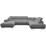 Mirjan24 Wohnlandschaft Alu, 7-Sitzer, rechts montierbar,Rechteckig, 346x90x203 cm, Wohnzimmer, Sofas & Couches, Wohnlandschaften, Wohnlandschaften in U-Form