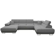 Mirjan24 Wohnlandschaft Alu, 7-Sitzer, rechts montierbar,Rechteckig, 346x90x203 cm, Wohnzimmer, Sofas & Couches, Wohnlandschaften, Wohnlandschaften in U-Form