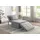 Atlantic Home Collection Sessel, Liege, Hocker Finn, Polyester, Grau, BxTxH: 80cm x 72cm x 43cm