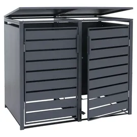 MCW Mülltonnenverkleidung MCW-Q75 116 x 132 x 89 cm anthrazit