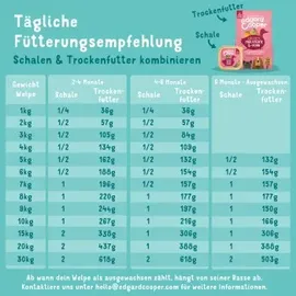 Edgard & Cooper Nassfutter für Hunde, Huhn & Fisch , 100g x 17), Getreidefrei, natürliche Zutaten und frisches Fleisch, voller essentieller Aminosäuren