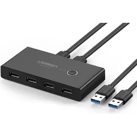UGREEN USB 2.0 2x4 KVM-Switch Schwarz