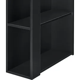 [en.casa] Bartisch Danderyd 120 x 60 x 106 cm Schwarz/Eiche, dunkel