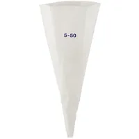 FMprofessional Baumwolle/PU-beschichtet, ca. 500 mm, Kochfest, weiß Spritzbeutel, 50