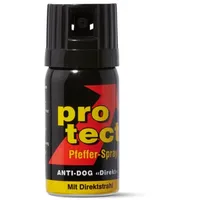 Pfefferspray PROTECT Anti-Dog Direktstrahl 40ml Abwehrspray zur Selbstverteidigung KO Spray Reizstoffspray extra Stark (40ml Direktstrahl)